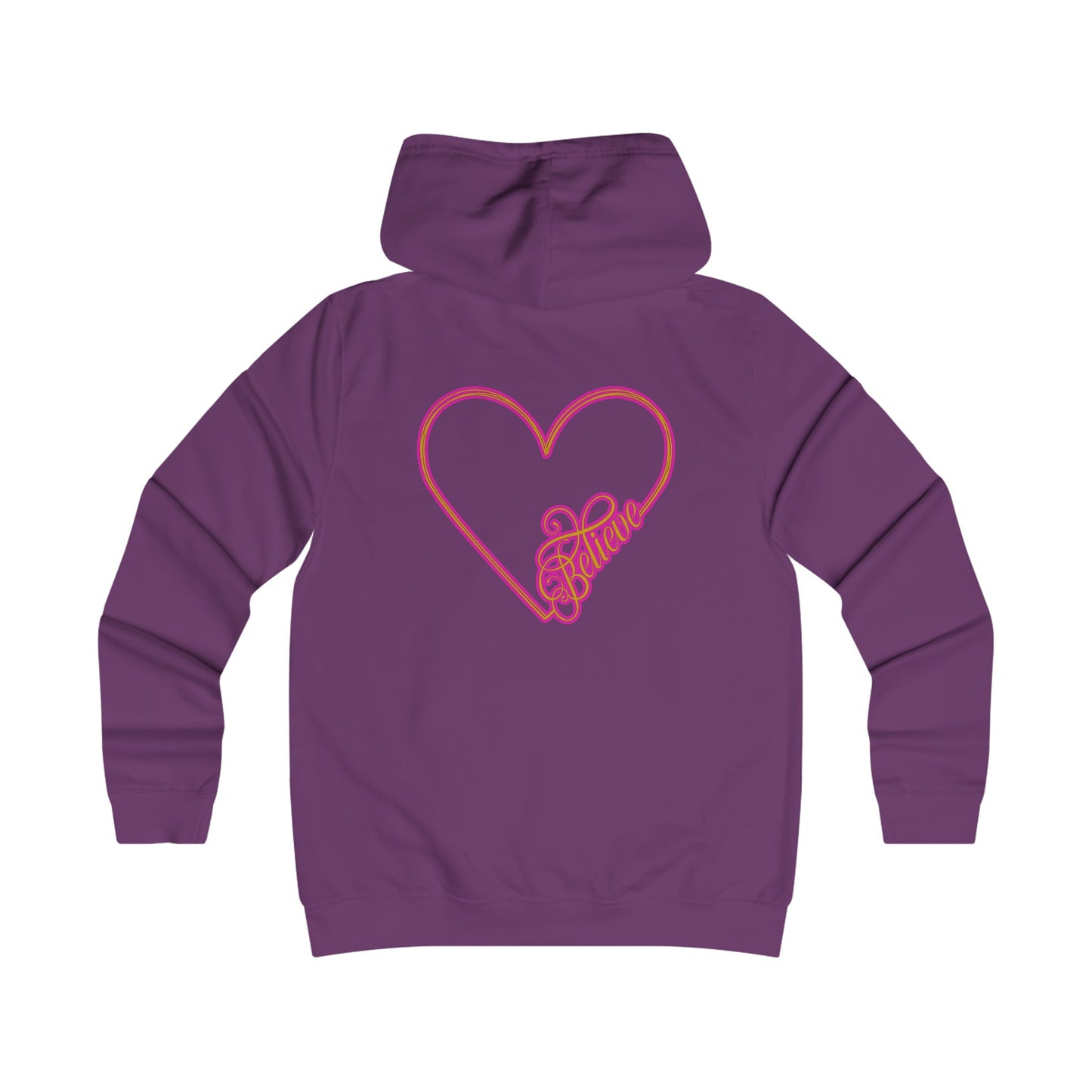 Believe Girlie College Hoodie #51