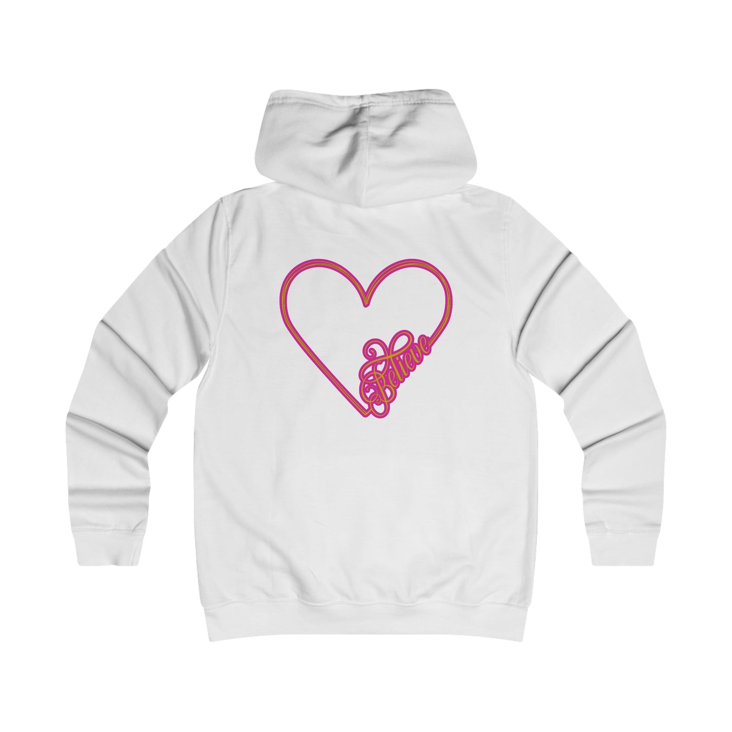 Believe Girlie College Hoodie #51