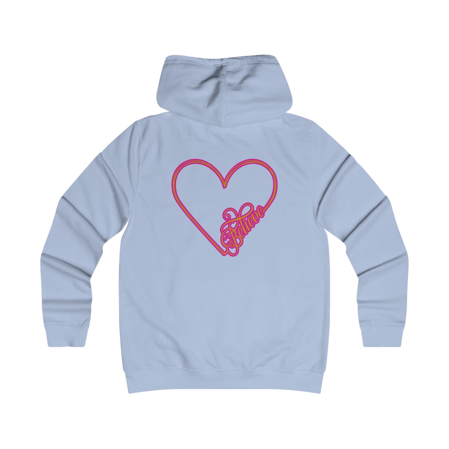 Believe Girlie College Hoodie #51