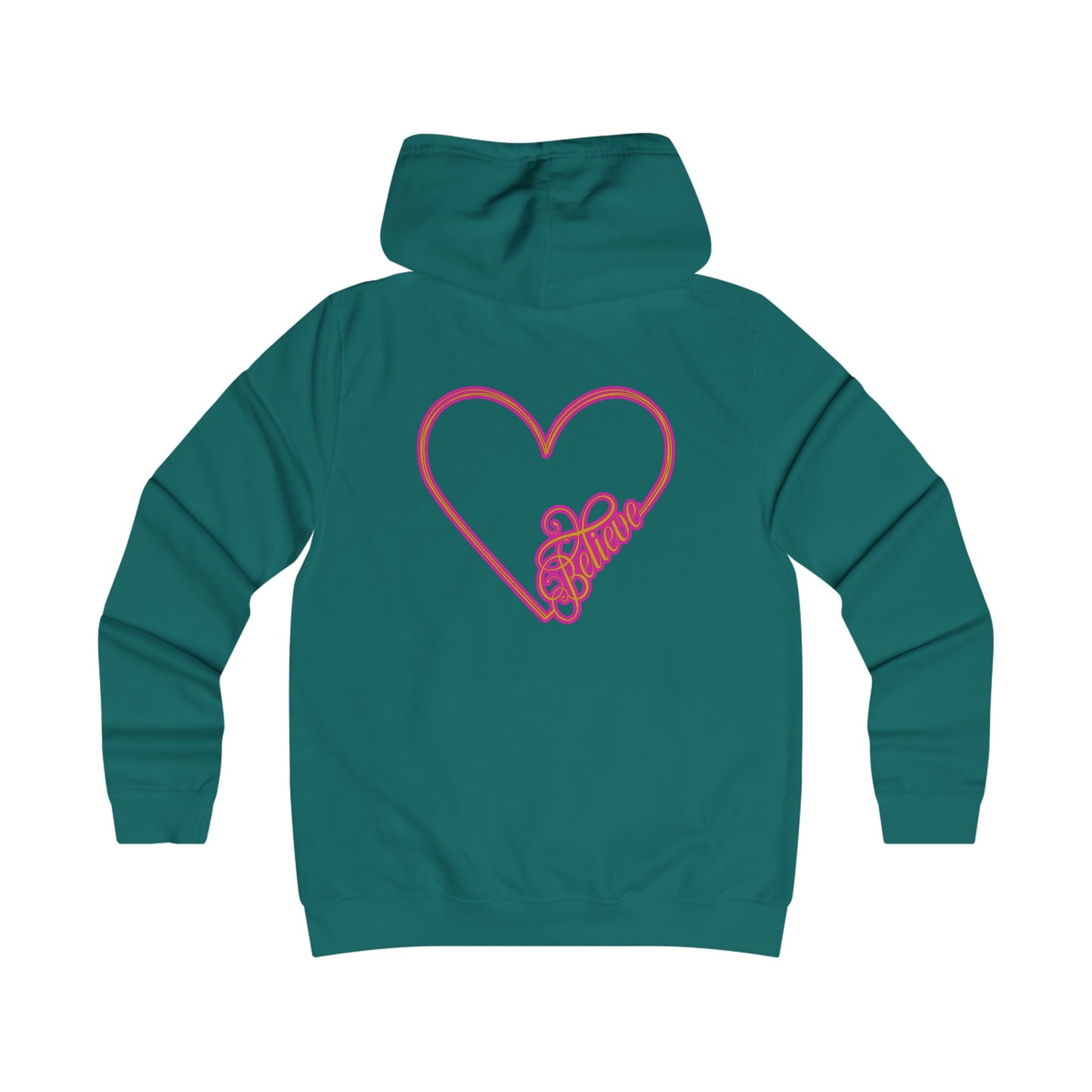 Believe Girlie College Hoodie #51