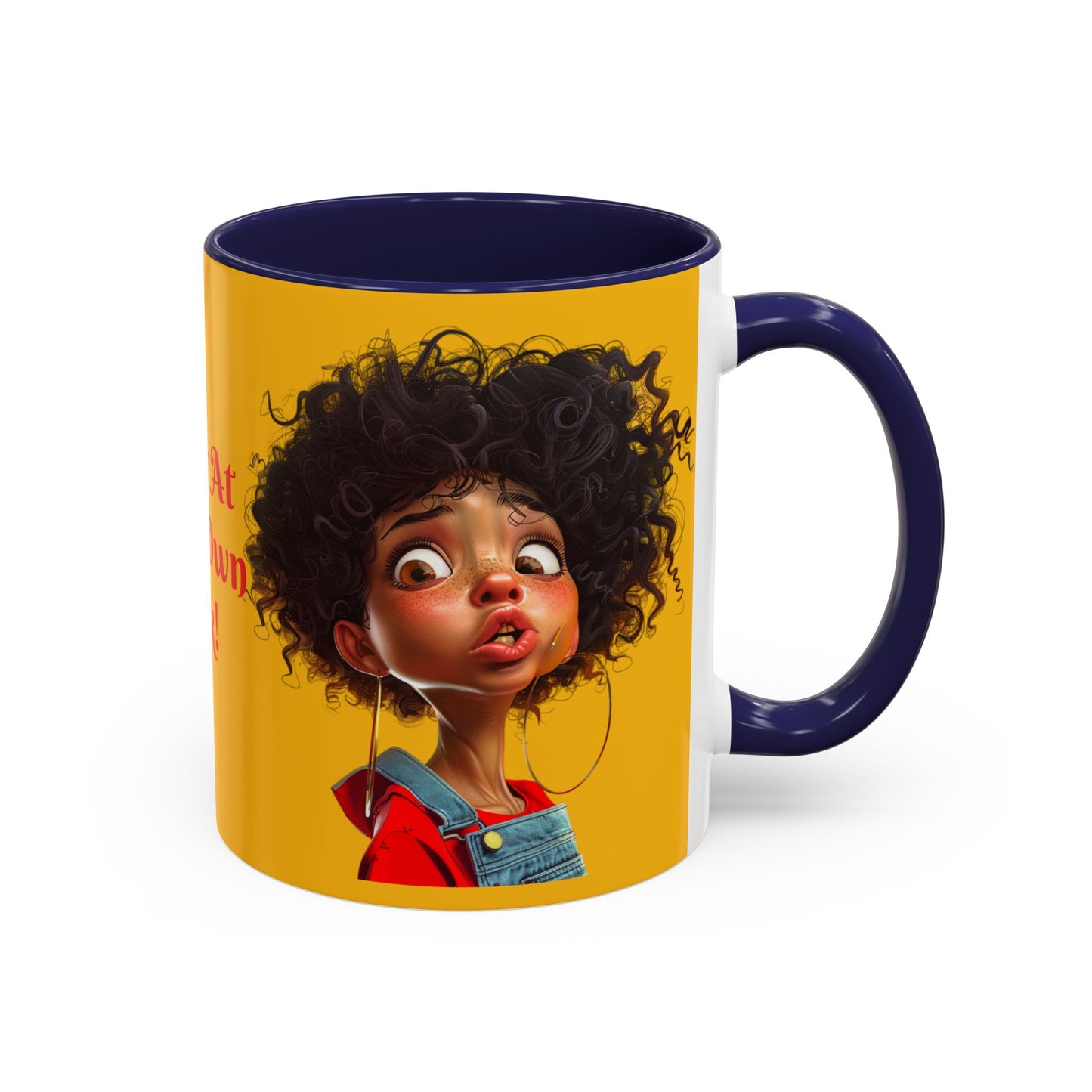 Enter At Your Own Risk Accent Coffee Mug (11, 15oz) #EYOR2
