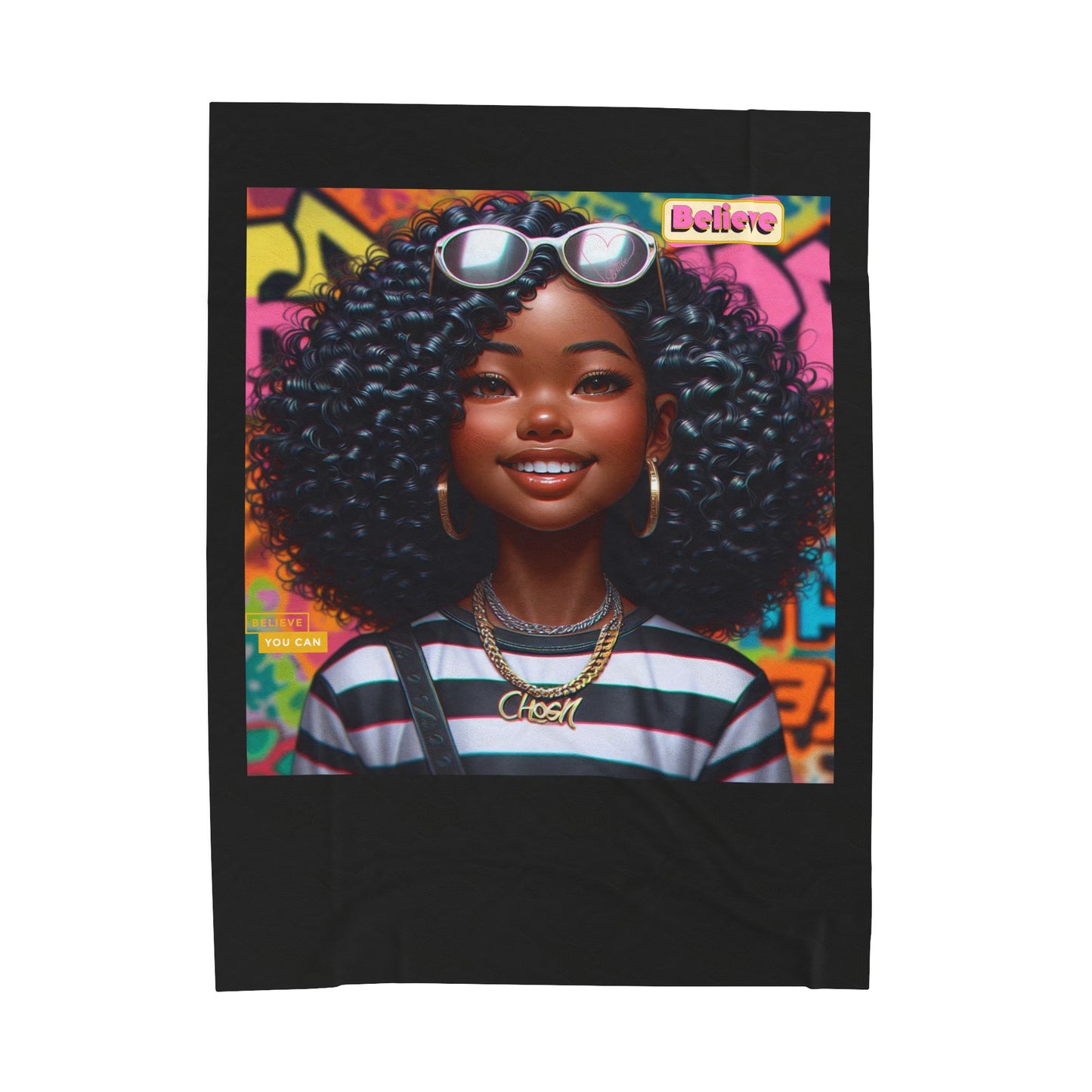 Believe Velveteen Plush Blanket #51