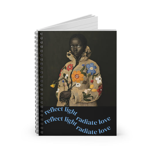 Empowerment Spiral Notebook, Motivational Self-Love Journal, Ruled Line -