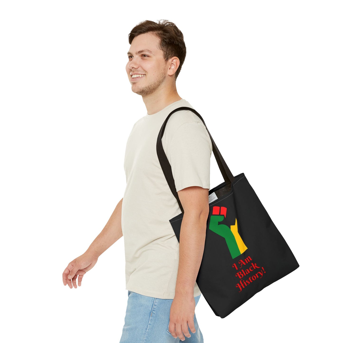 Empowering Black History Tote Bag - "I Am Black History!"