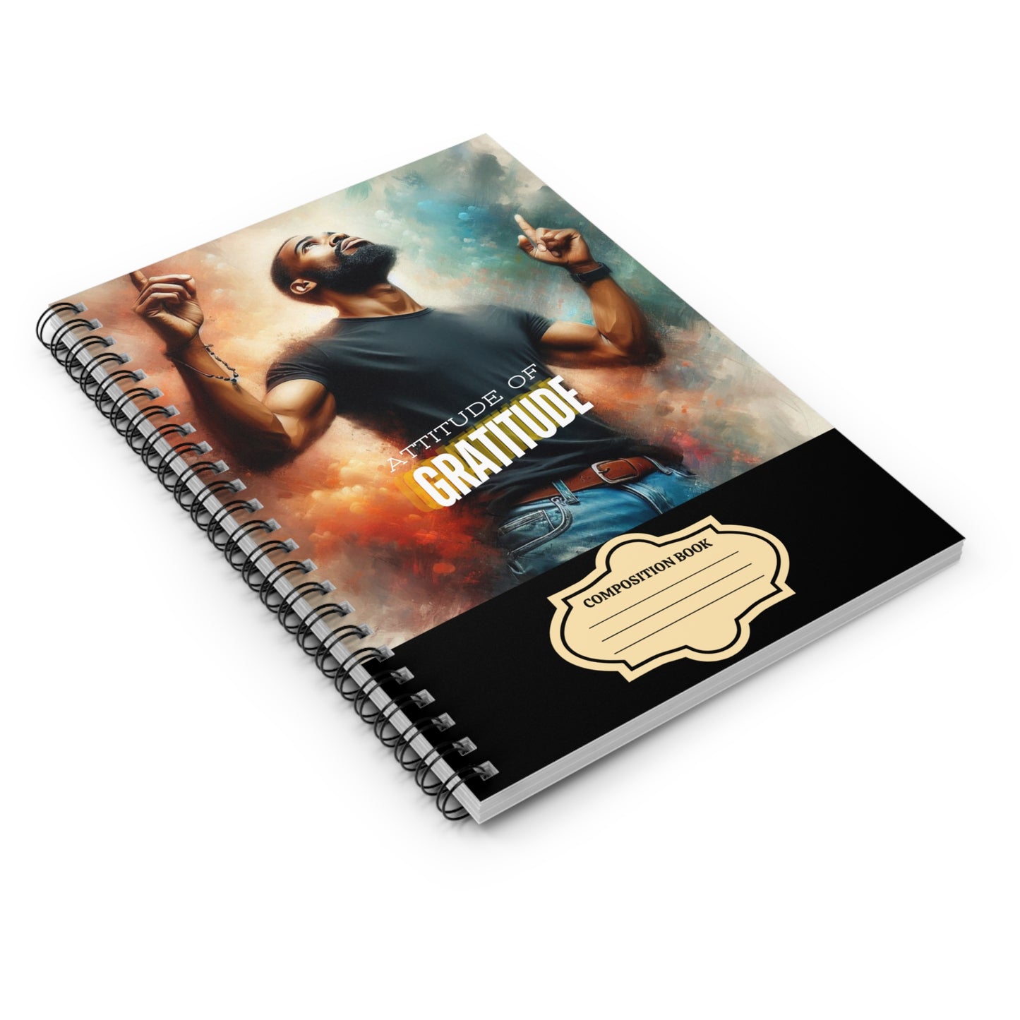 Back to School Gratitude Affirmations Spiral Notebook - Ruled Line #69