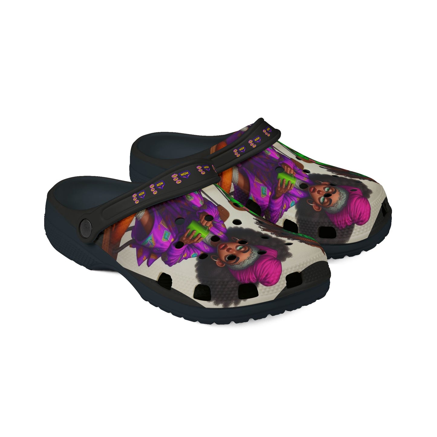 Monday Vibes EVA Foam Rubber Shoes (AOP) #MV3