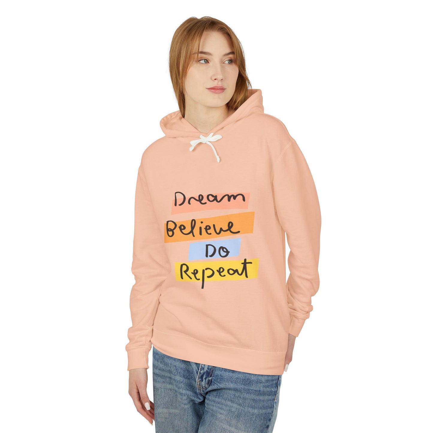 Affirmations Unisex Lightweight Hooded Sweatshirt #AU2