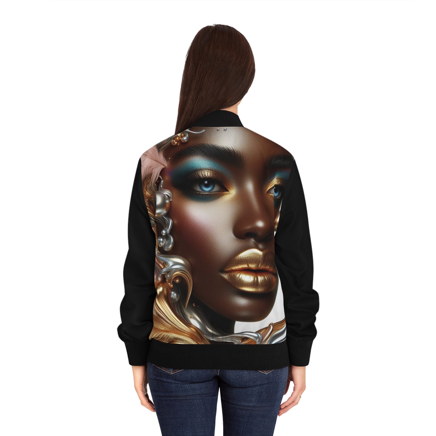 Ethereal Women's Bomber Jacket (AOP) #EC2