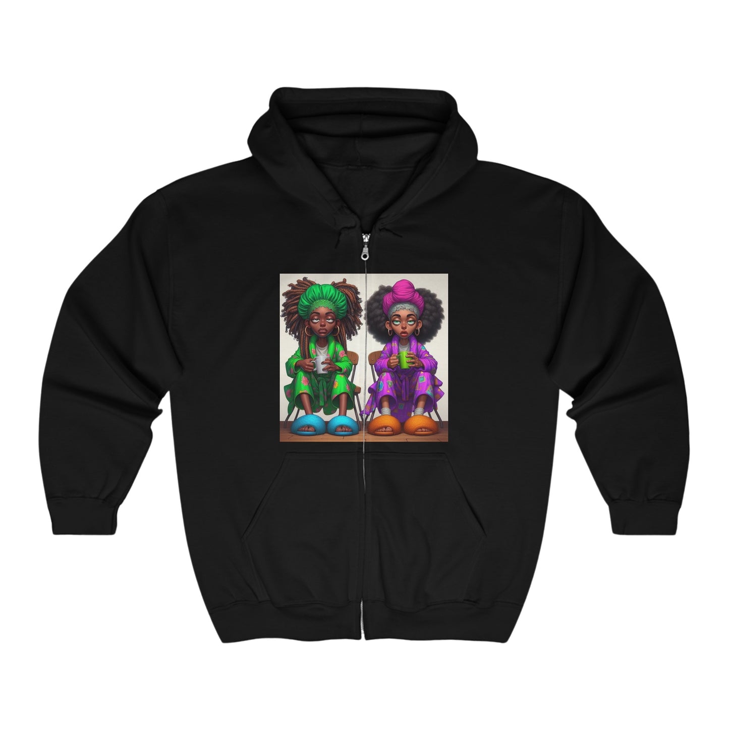 Monday Vibes Unisex Heavy Blend™ Full Zip Hooded Sweatshirt #MV3