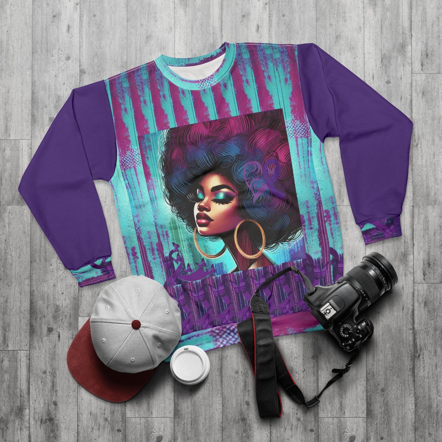 Lupus Thriver Resilience Unisex Sweatshirt (AOP) #LTR5