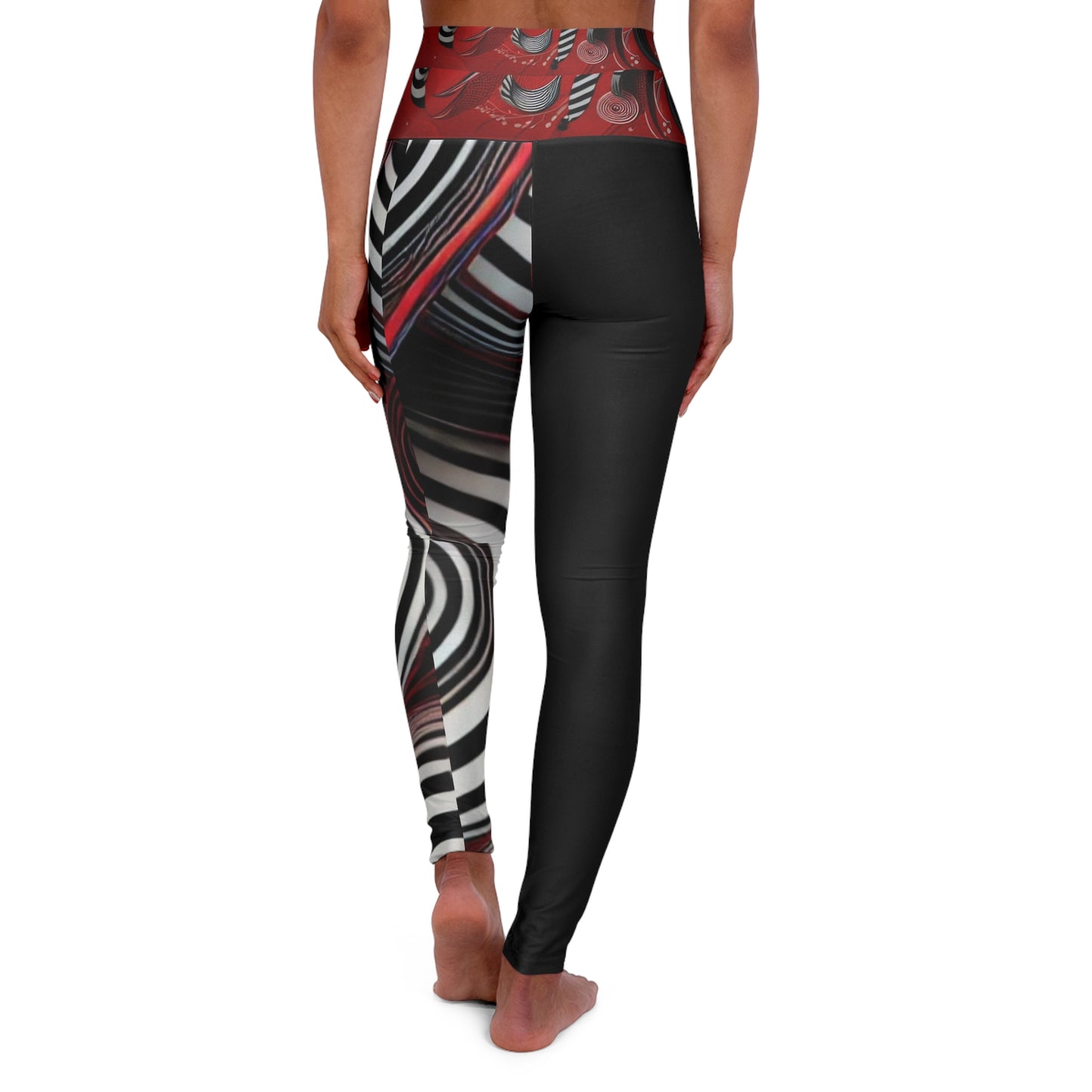 Sill Black High Waisted Yoga Leggings (AOP) #SB17