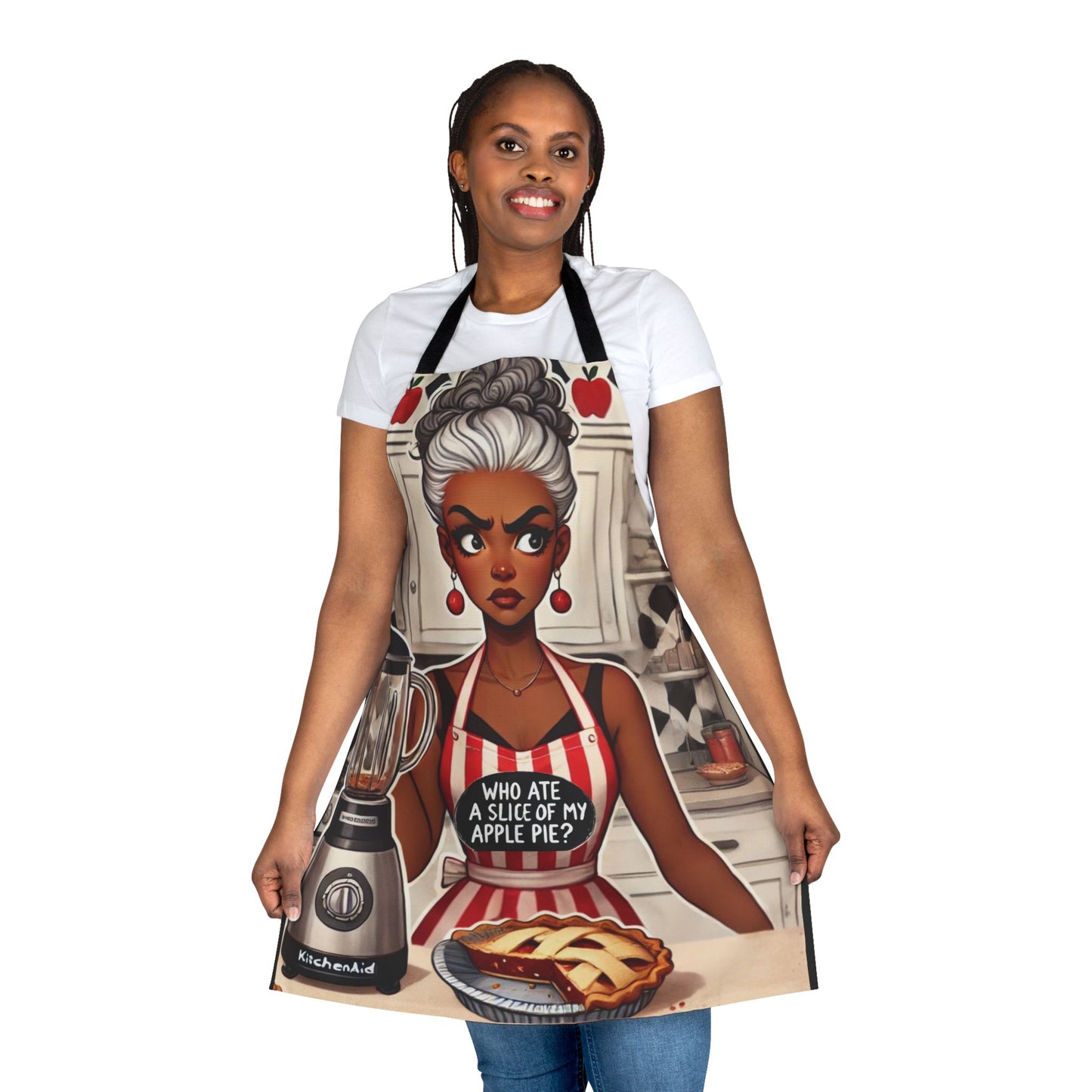 Apple Pie Heist Apron, 5-Color Straps (AOP) #APH1