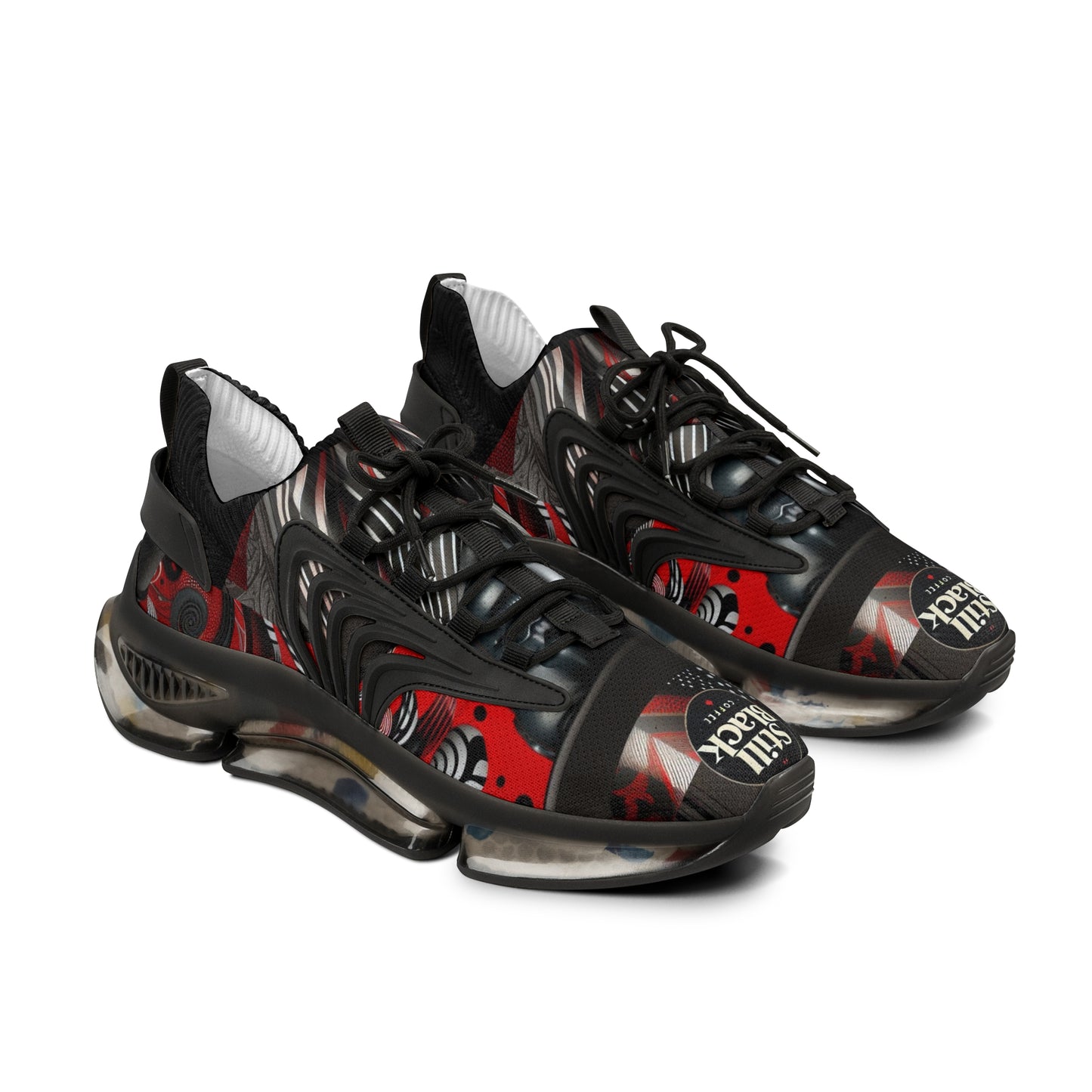 Still Black Men's Mesh Sneakers #SB19