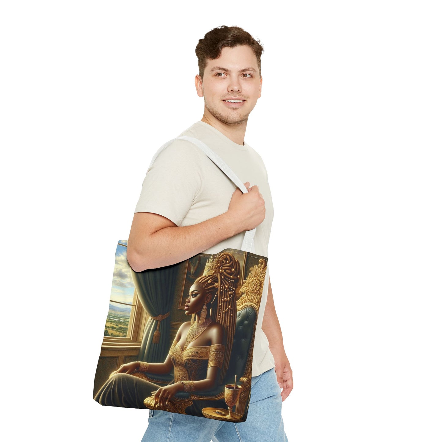 Sitting Queen Tote Bag (AOP) #T6