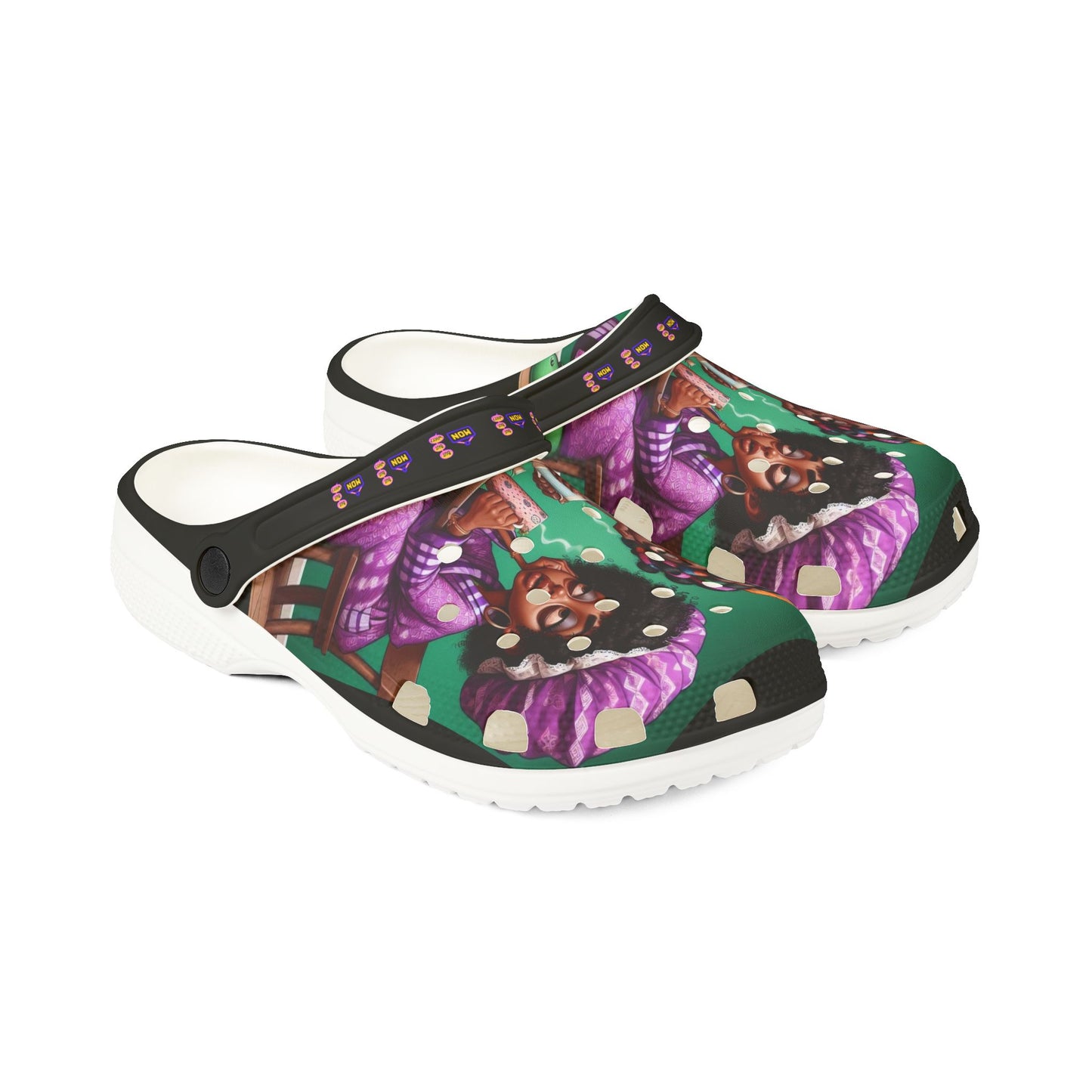 Monday Vibes EVA Foam Rubber Shoes (AOP) #MV5