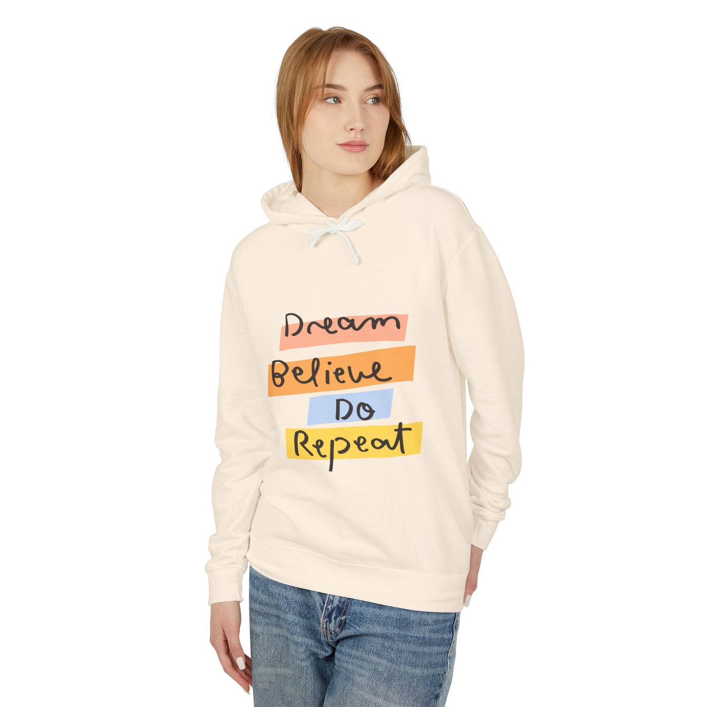 Affirmations Unisex Lightweight Hooded Sweatshirt #AU2