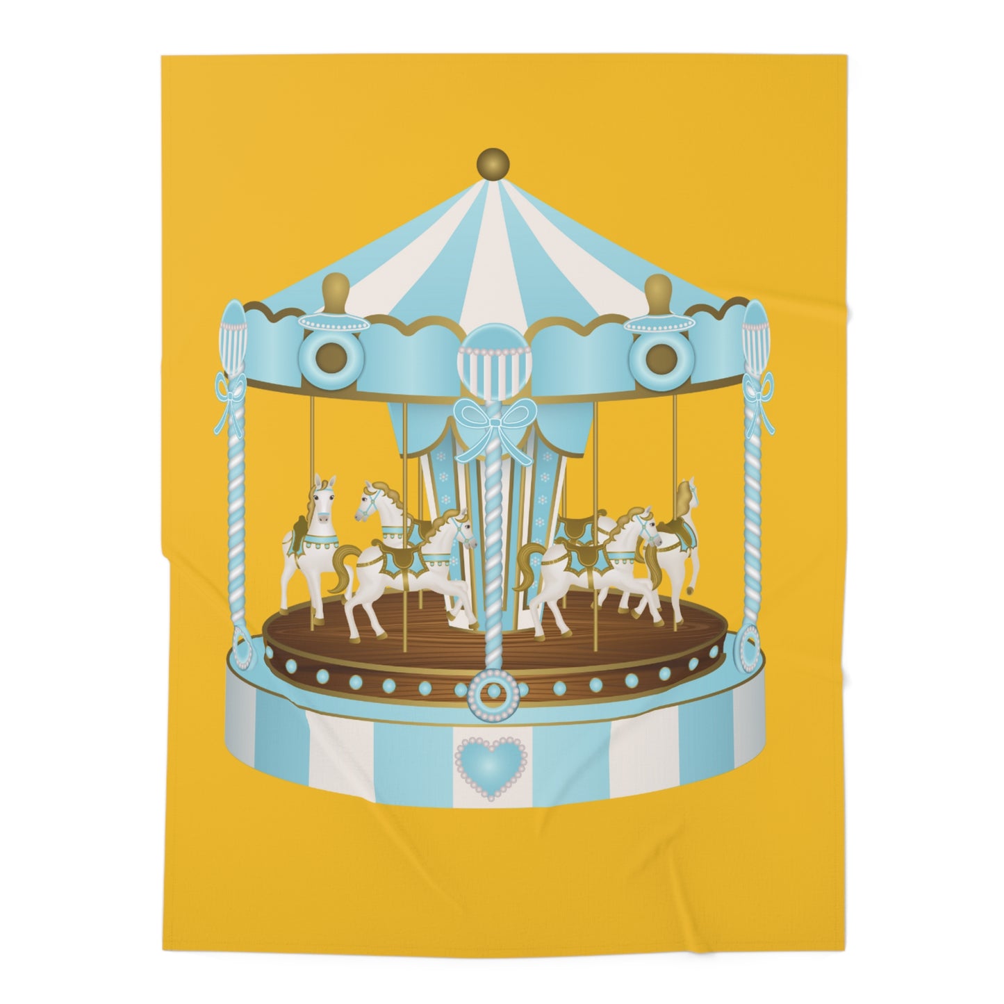 Merry Go Around Baby Swaddle Blanket #MGA1