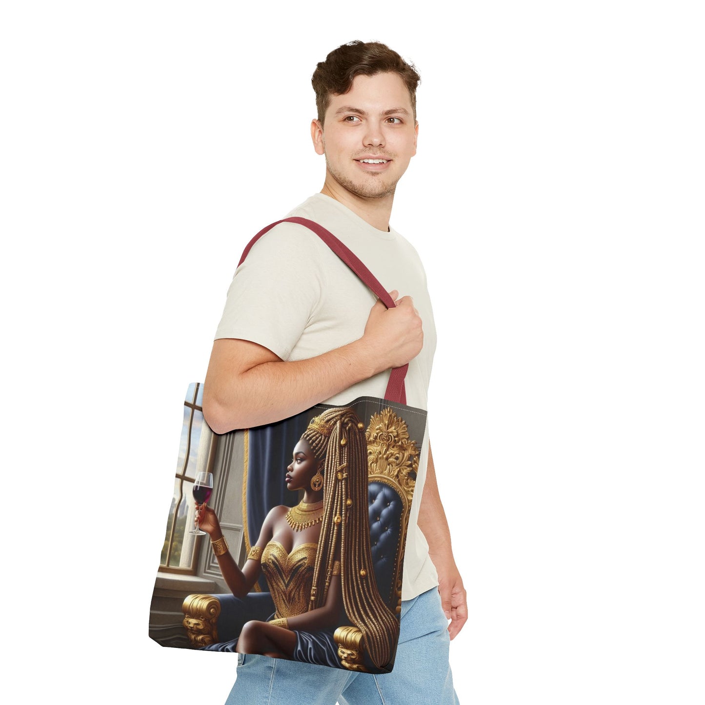 Sitting Queen Tote Bag (AOP) #T6