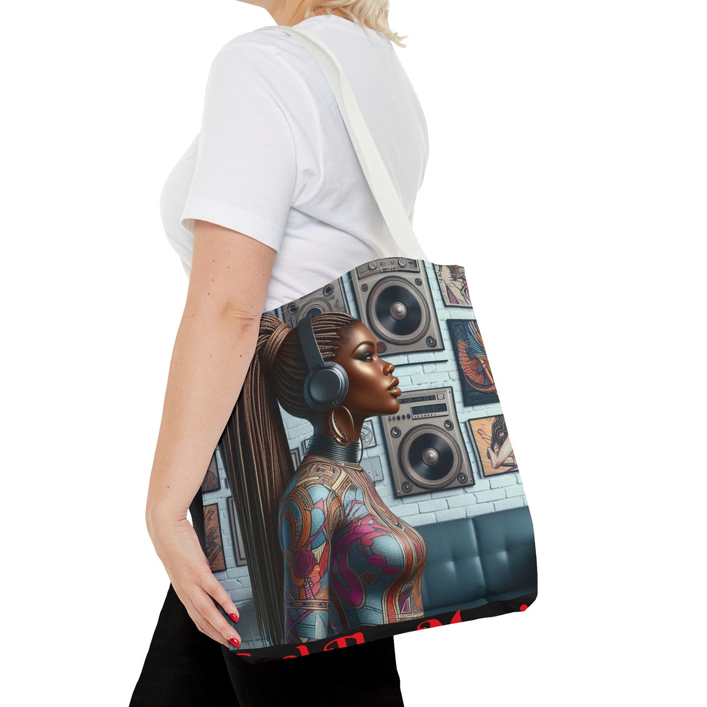 Feel The Music Tote Bag (AOP) #FM19
