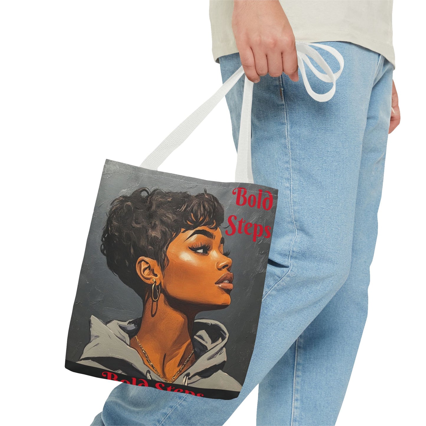 Bold Steps Tote Bag (AOP) #T11