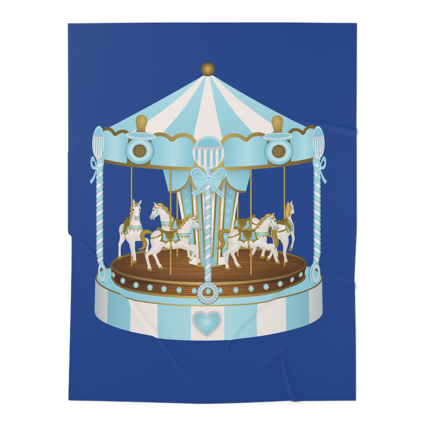 Merry Go Around Baby Swaddle Blanket #MGA1