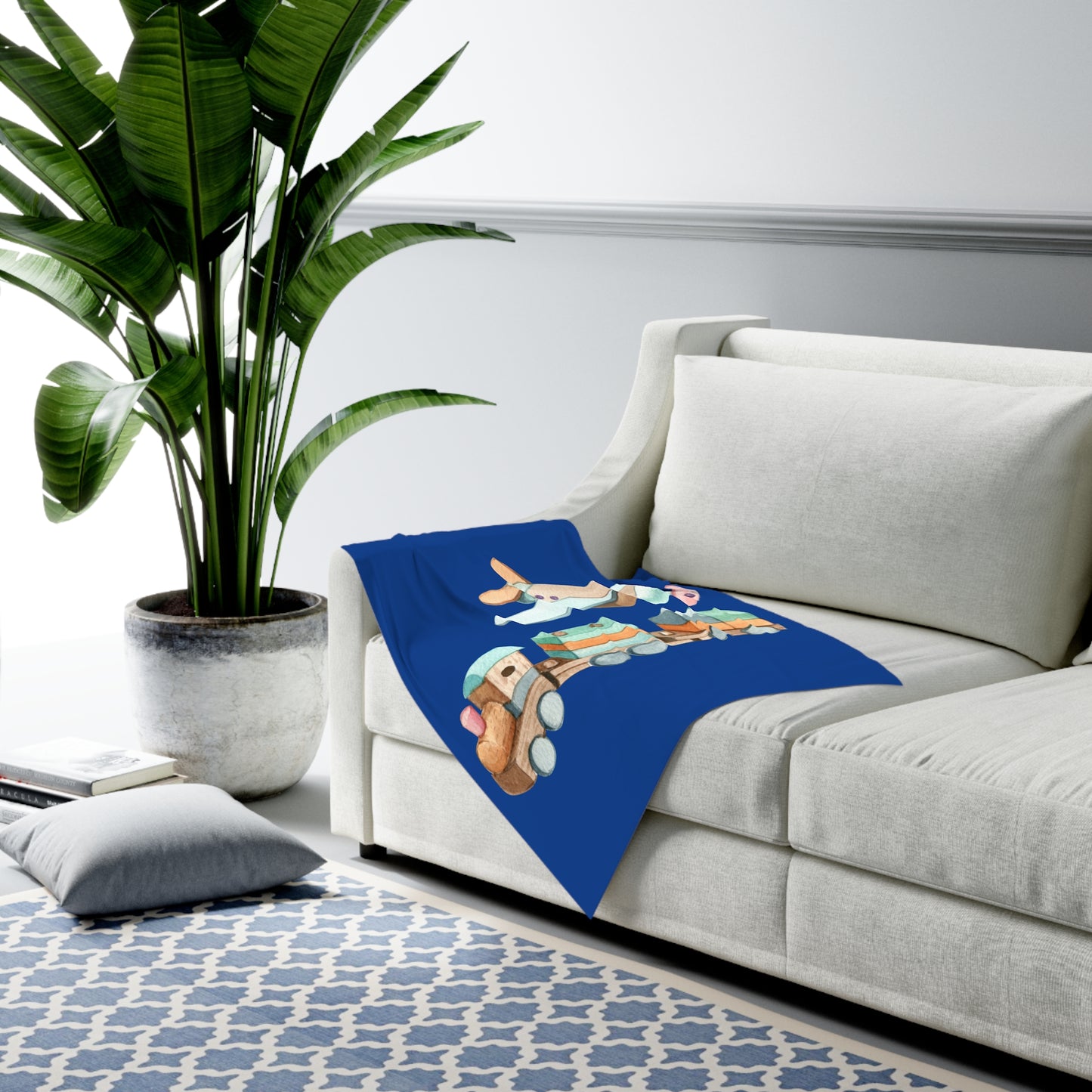 Train Baby Swaddle Blanket #TR1