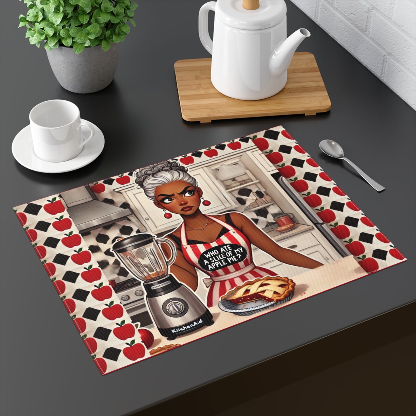 Apple Pie Heist Placemat, 1pc #APH1
