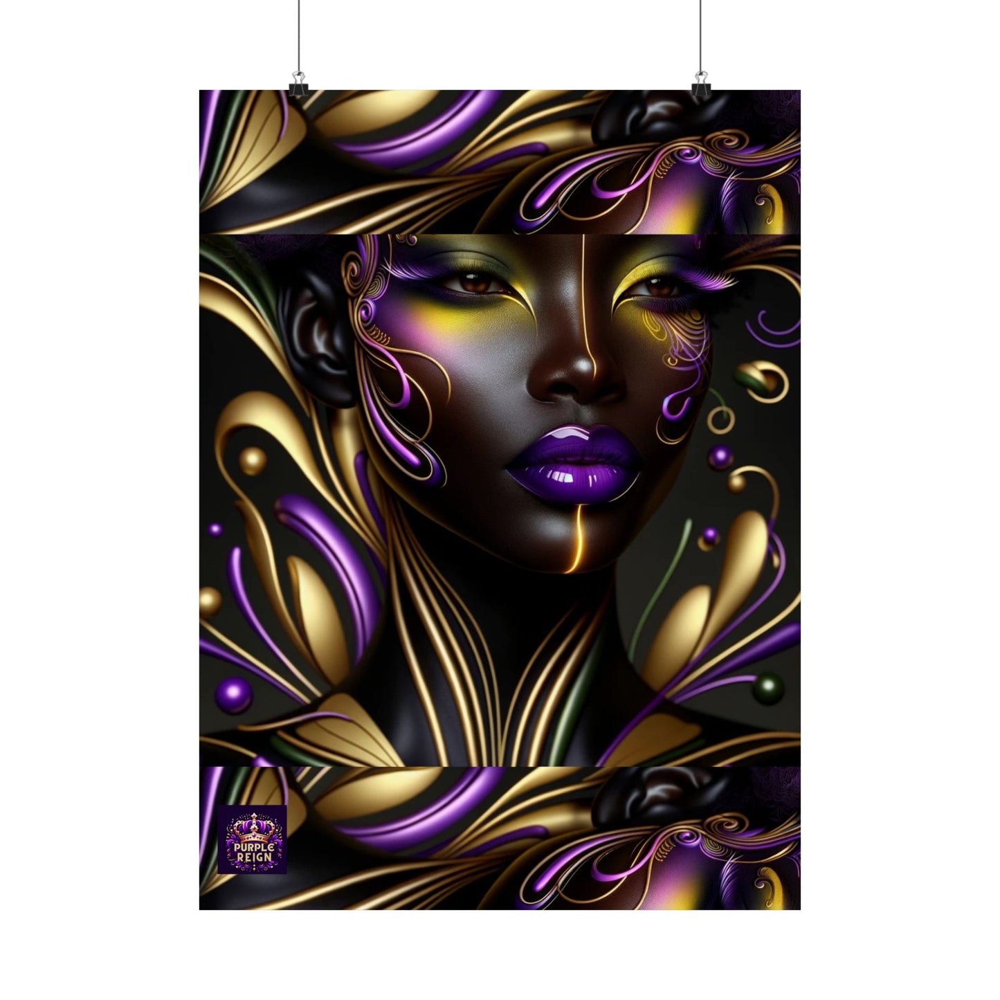 Purrple Reign Matte Vertical Posters #PR7