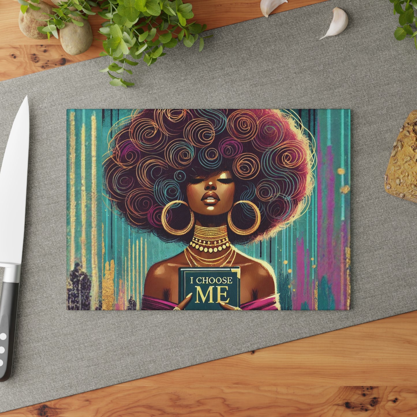 I Choose Me Glass Cutting Board #ICM1