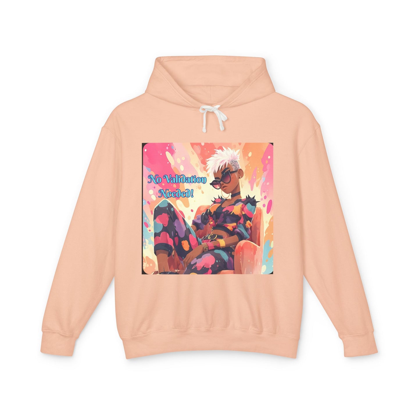 Empowering Affirmations Lightweight Hoodie, Inspirational Sweatshirt, Self Love