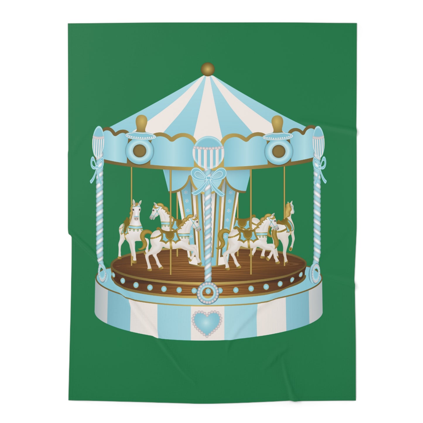 Merry Go Around Baby Swaddle Blanket #MGA1