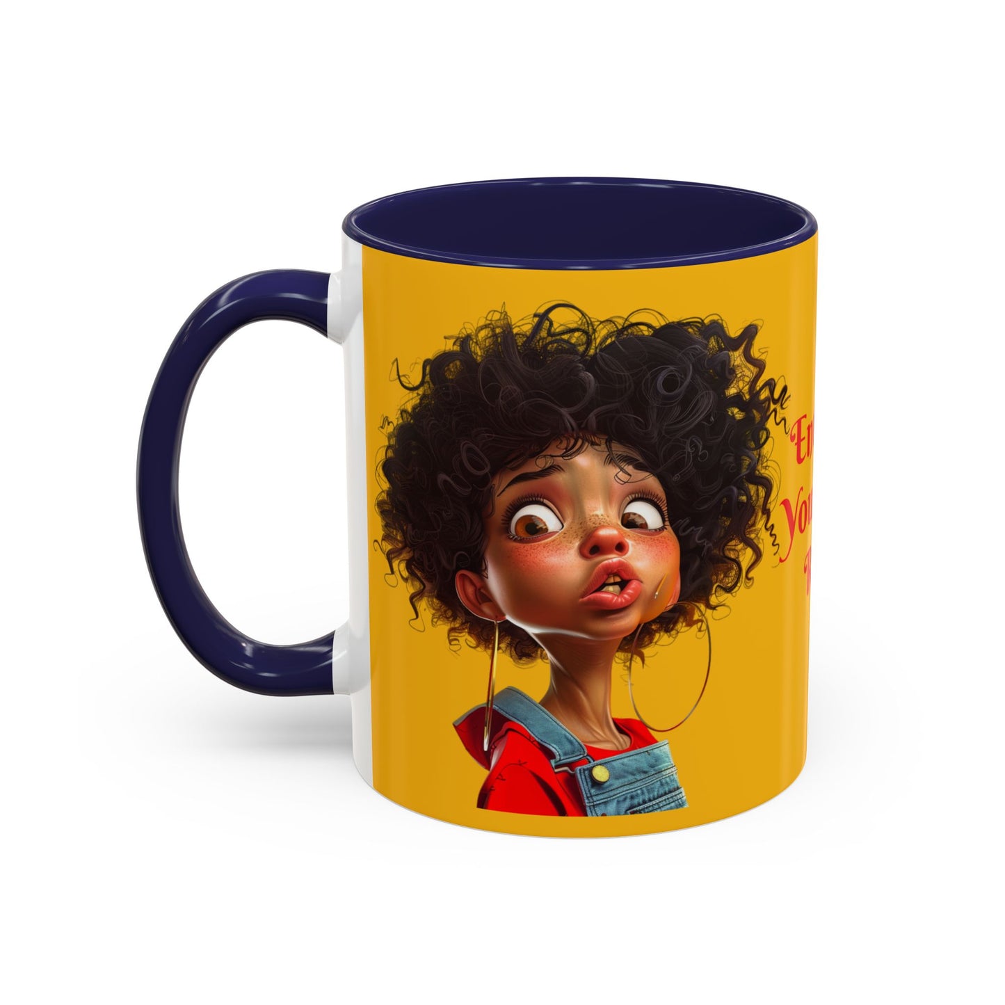 Enter At Your Own Risk Accent Coffee Mug (11, 15oz) #EYOR2