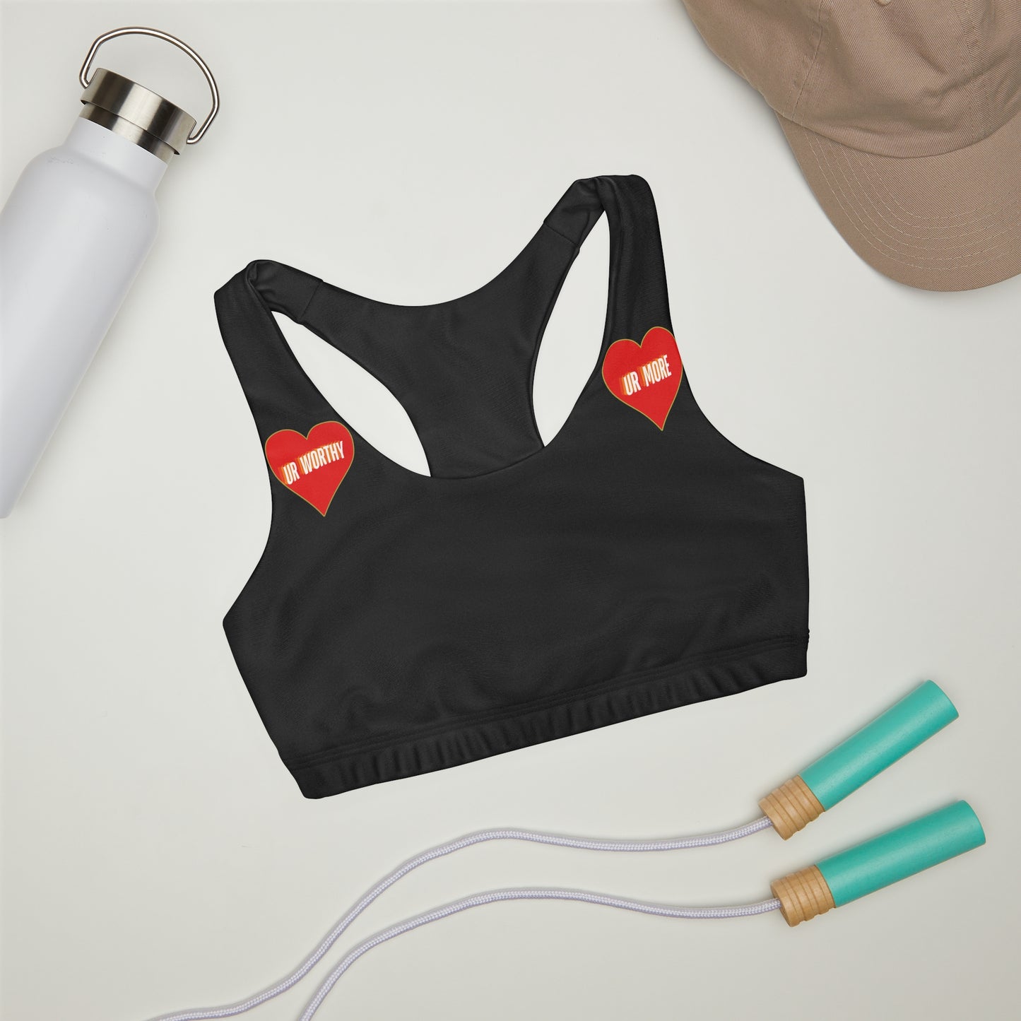 UR Worthy-UR More Girls' Double Lined Seamless Sports Bra (AOP) #15