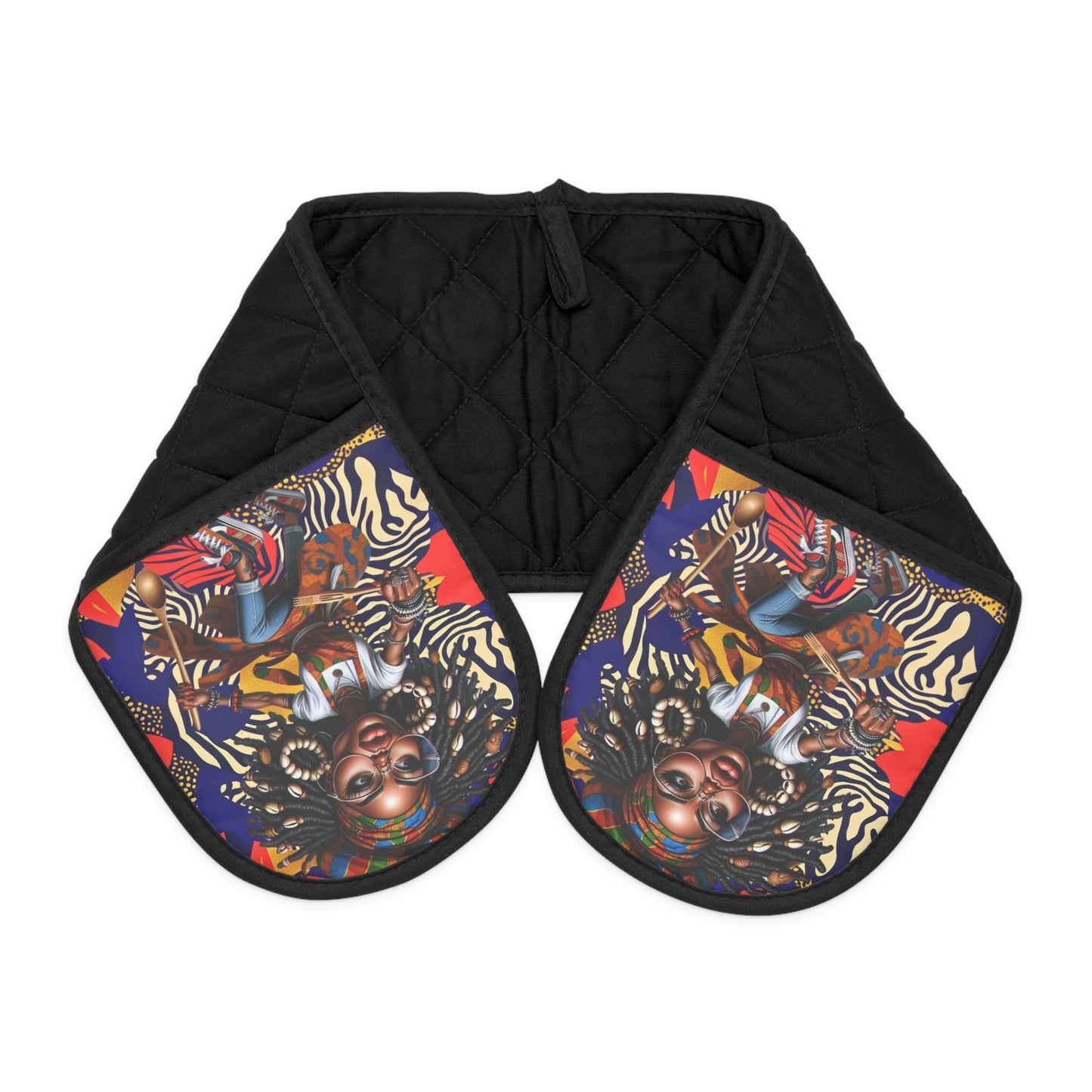 Ankara Print Oven Mitts, African Kitchen Decor, Afrocentric Cooking Accessory, Tribal Oven Gloves, Ethnic Cooking Gift