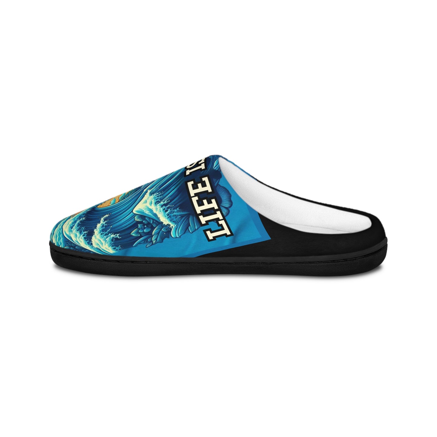 Life Is Wavy Men's Indoor Slippers #LIW3