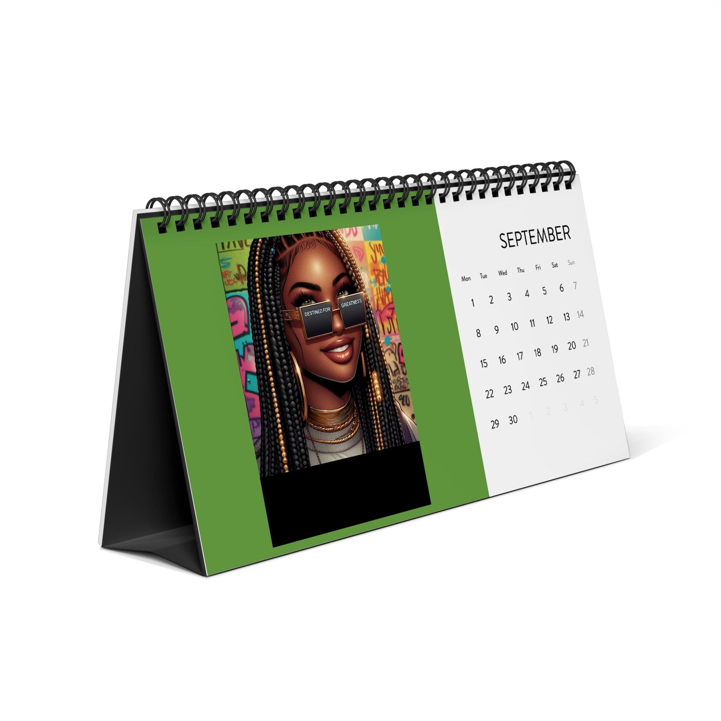 Become The Best Version of Yourself Simplex Desk Calendar (2025 grid) #A