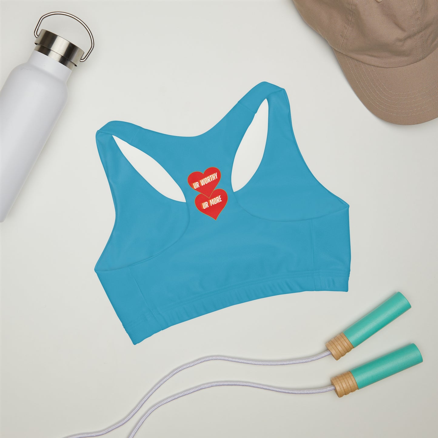 UR Worthy-UR More Girls' Double Lined Seamless Sports Bra (AOP) #15