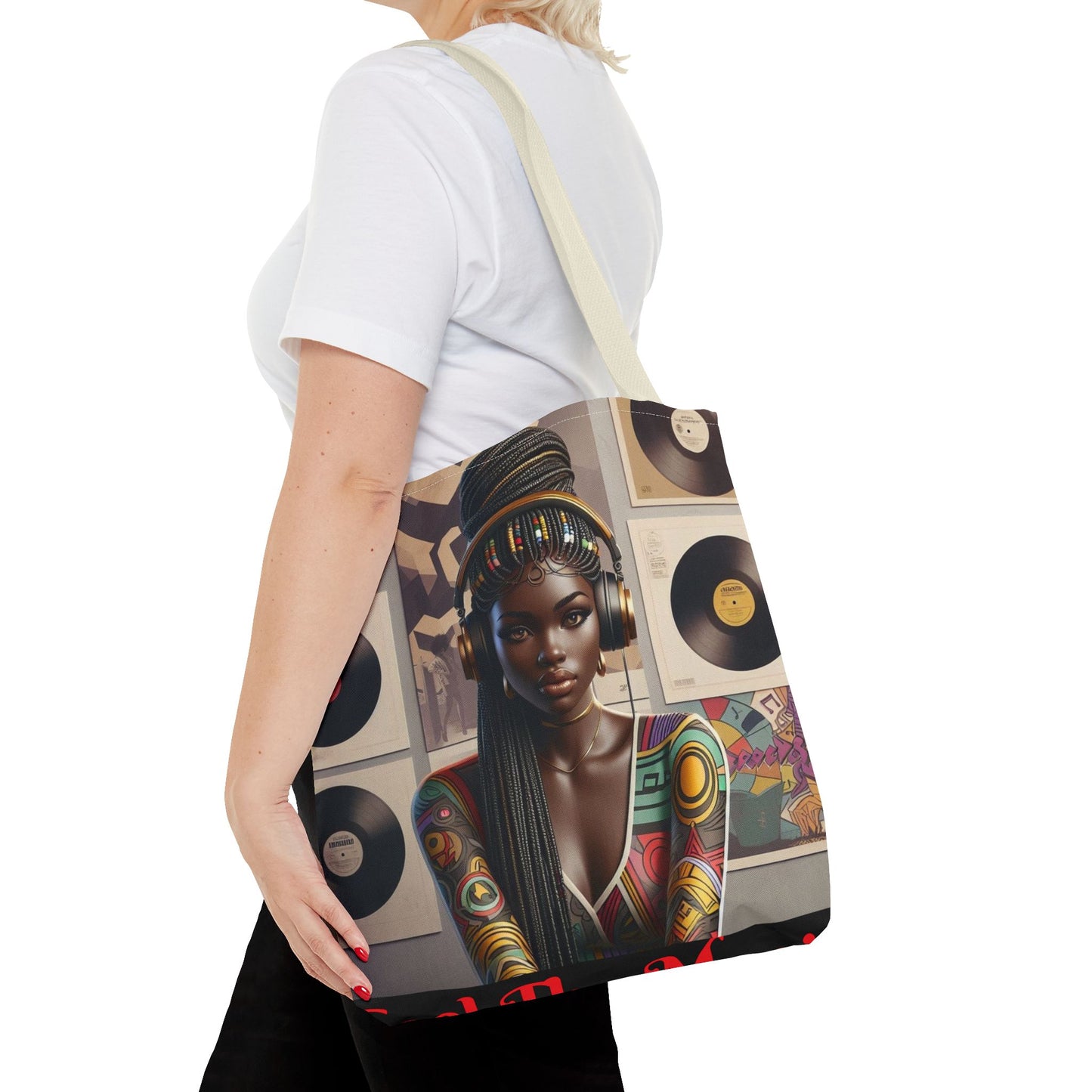 Feel The Music Tote Bag (AOP) #FM10