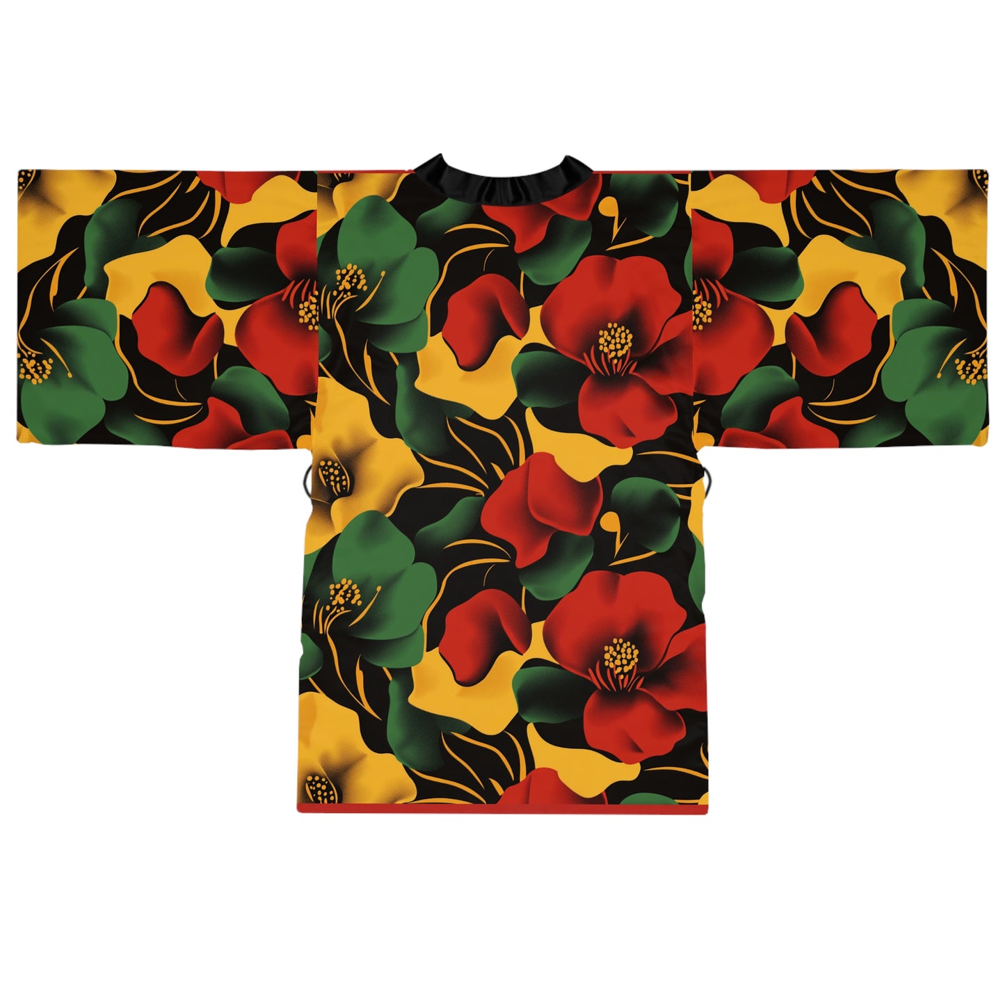 Floral Long Sleeve Kimono Robe - Cozy Loungewear Perfect for Relaxation Spa Days Gift for Her Summer Nights Unique Fashion