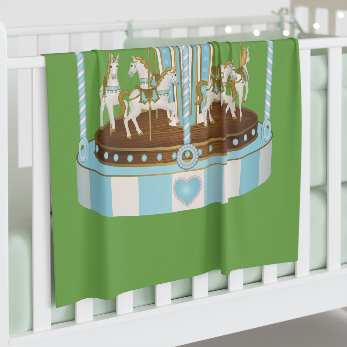 Merry Go Around Baby Swaddle Blanket #MGA1