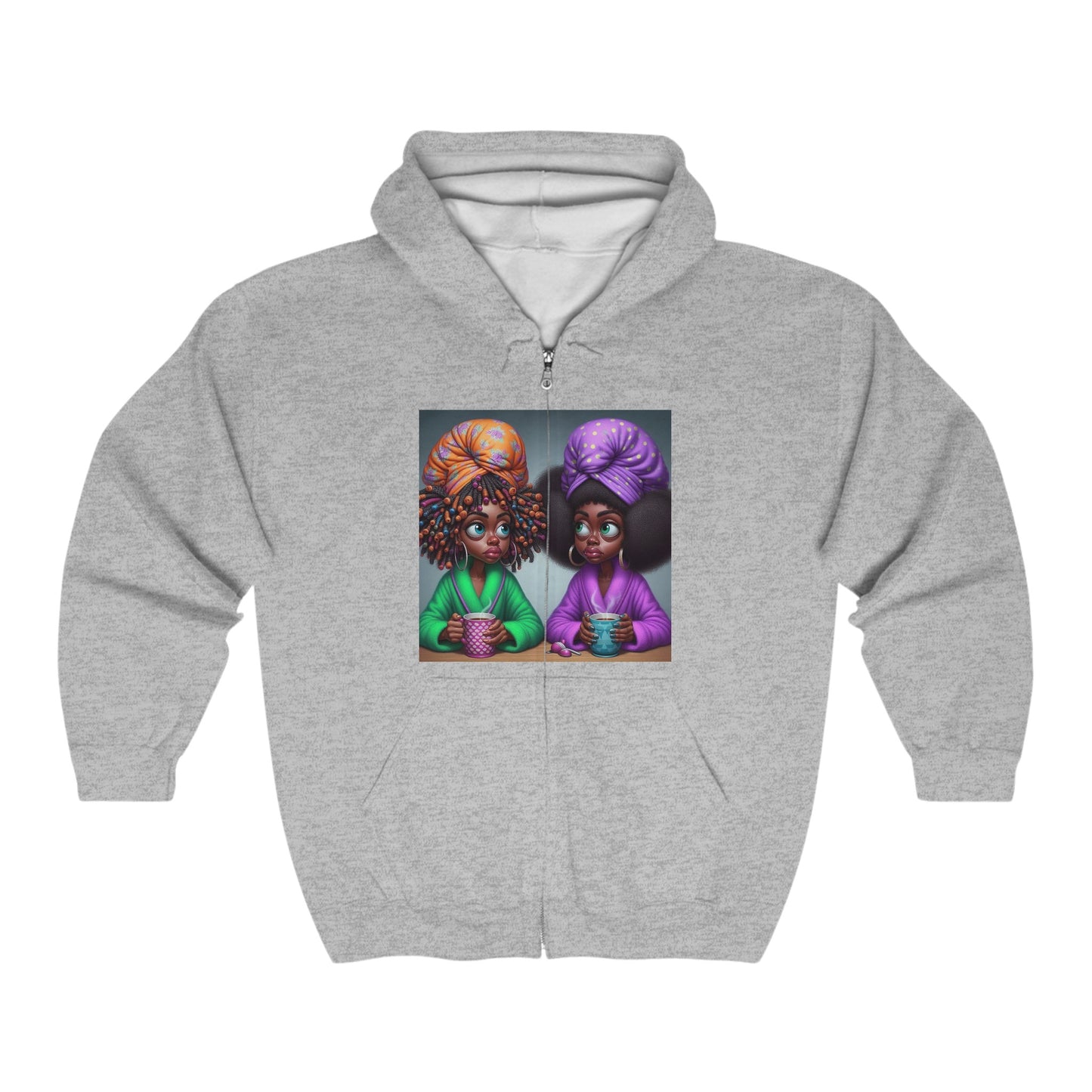 Monday Vibes Unisex Heavy Blend™ Full Zip Hooded Sweatshirt #MV1