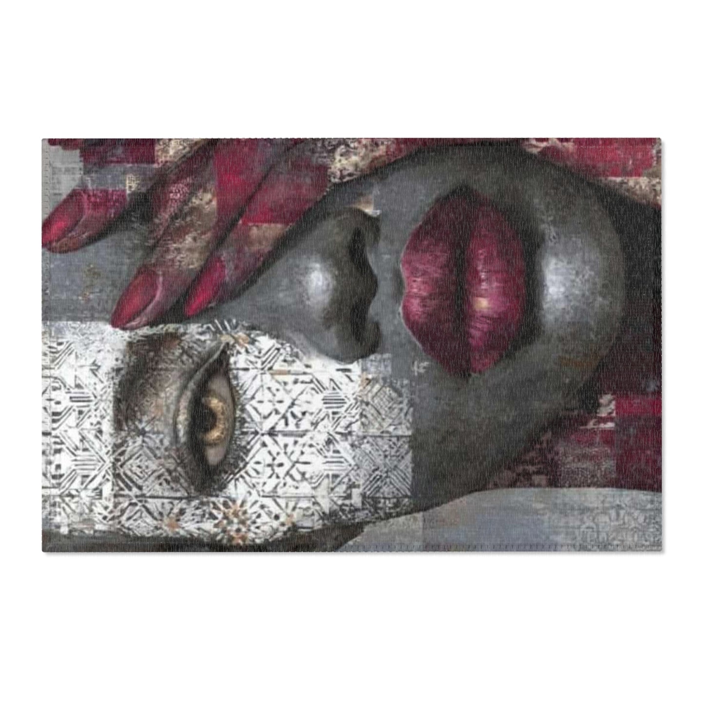 Artistic Area Rug, Bohemian Decor, Modern Home Accent, Unique Living Room Carpet, Contemporary Floor Mat, Statement Piece