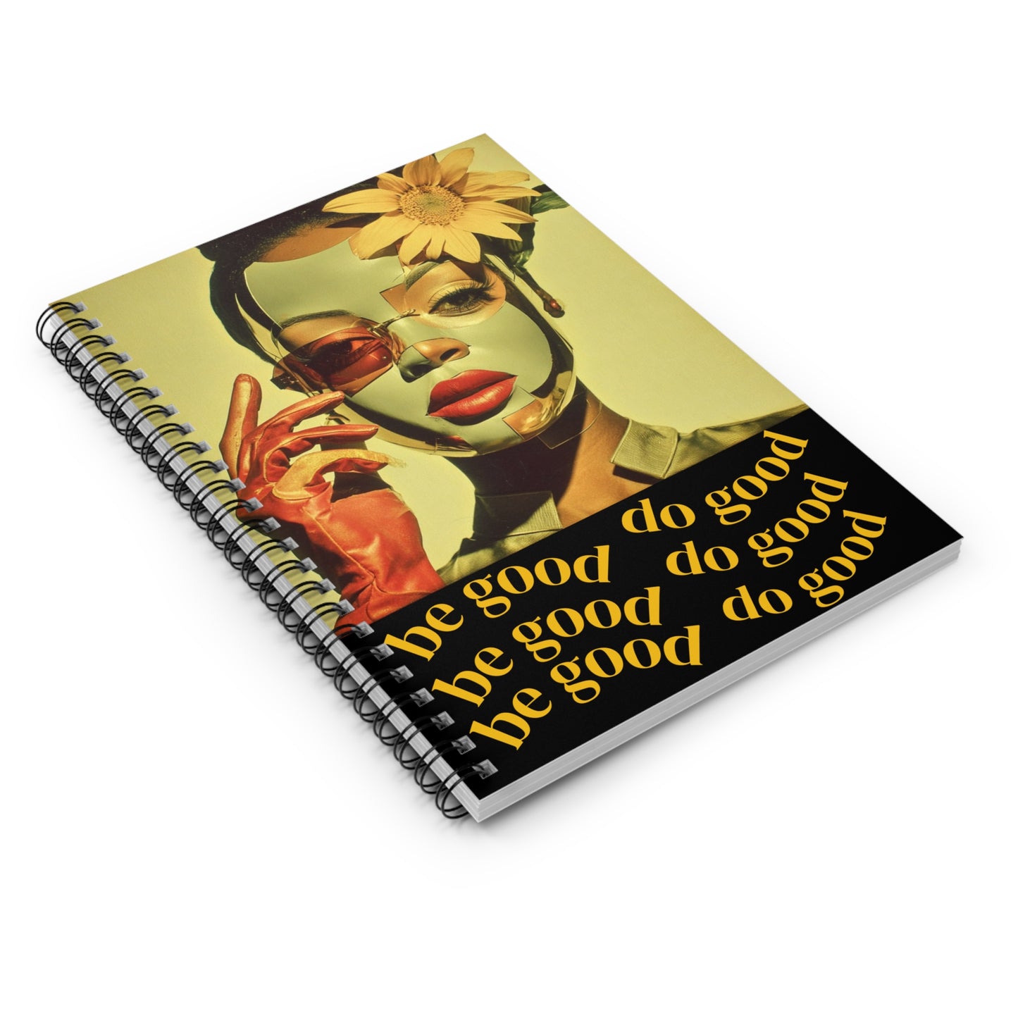 Empowerment Spiral Notebook, Motivational Self-Love Journal, Ruled Line - Be