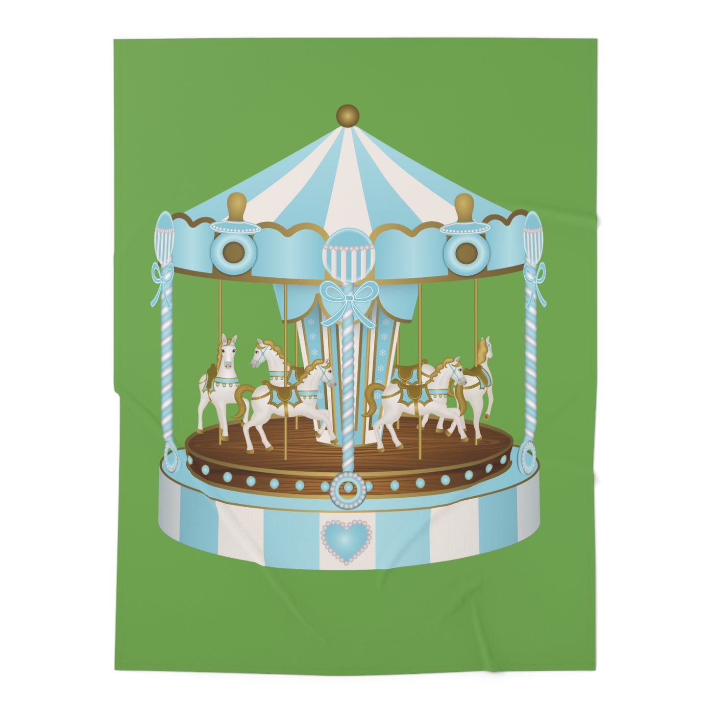 Merry Go Around Baby Swaddle Blanket #MGA1