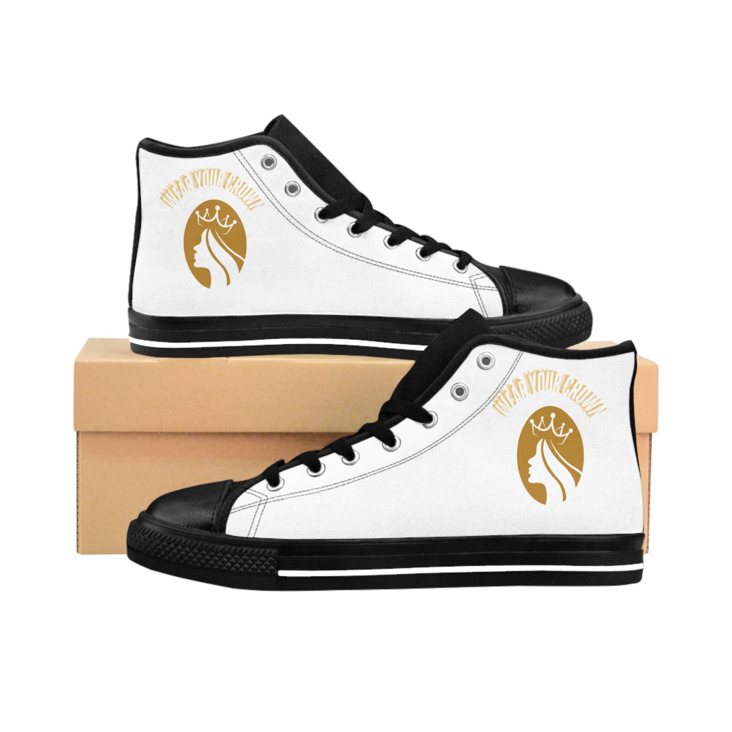 Queen-Wear Your Crown Women's Classic Sneakers #23.B
