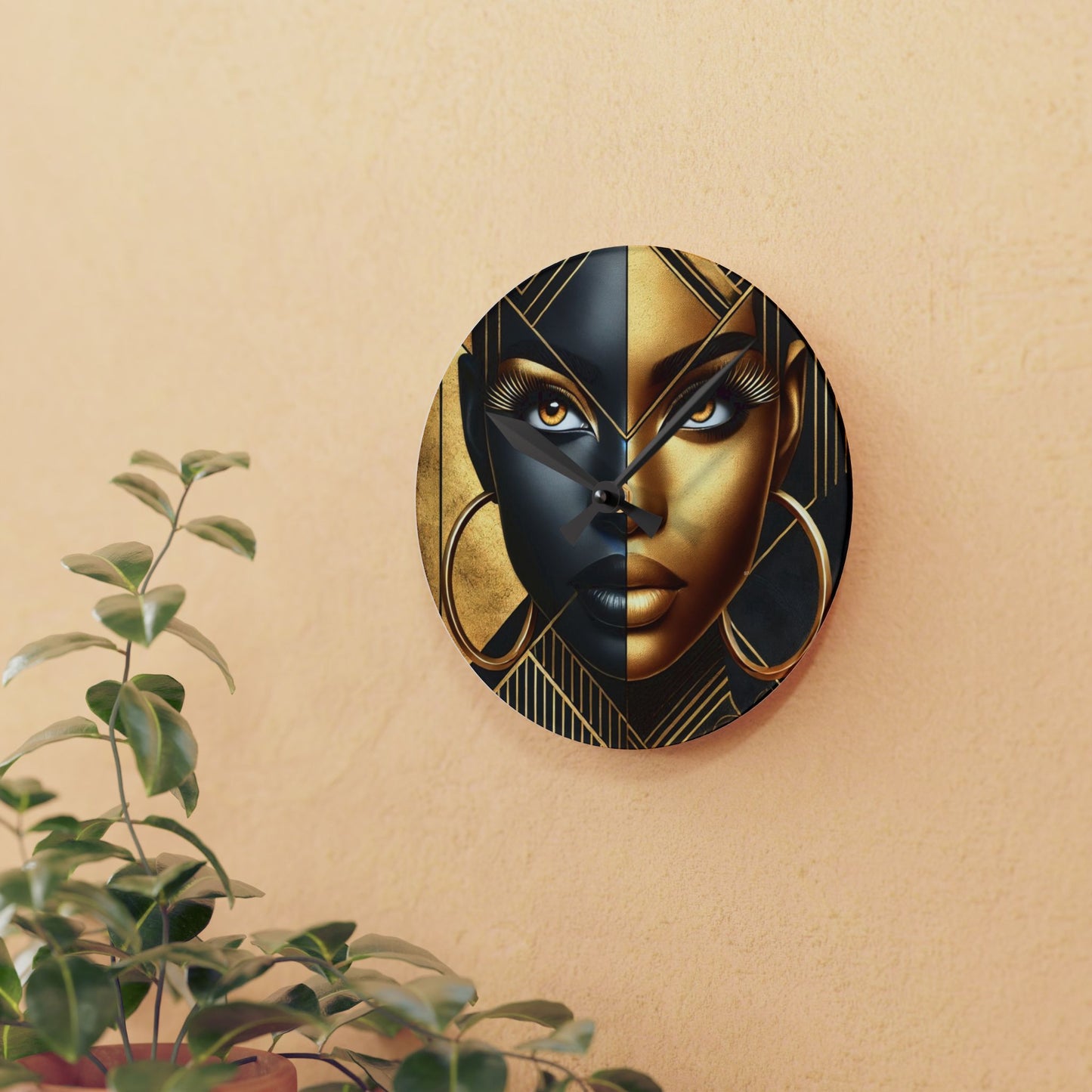 Amber Radiance Acrylic Wall Clock #AR1