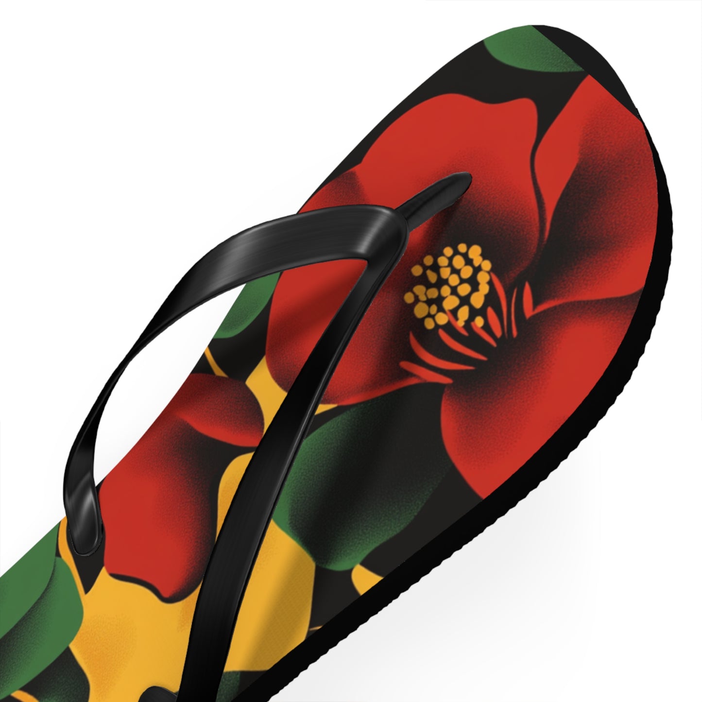 Tropical Floral Flip Flops | Summer Footwear Beach Sandals Vacation Ready Poolside Comfort Gift for Him
