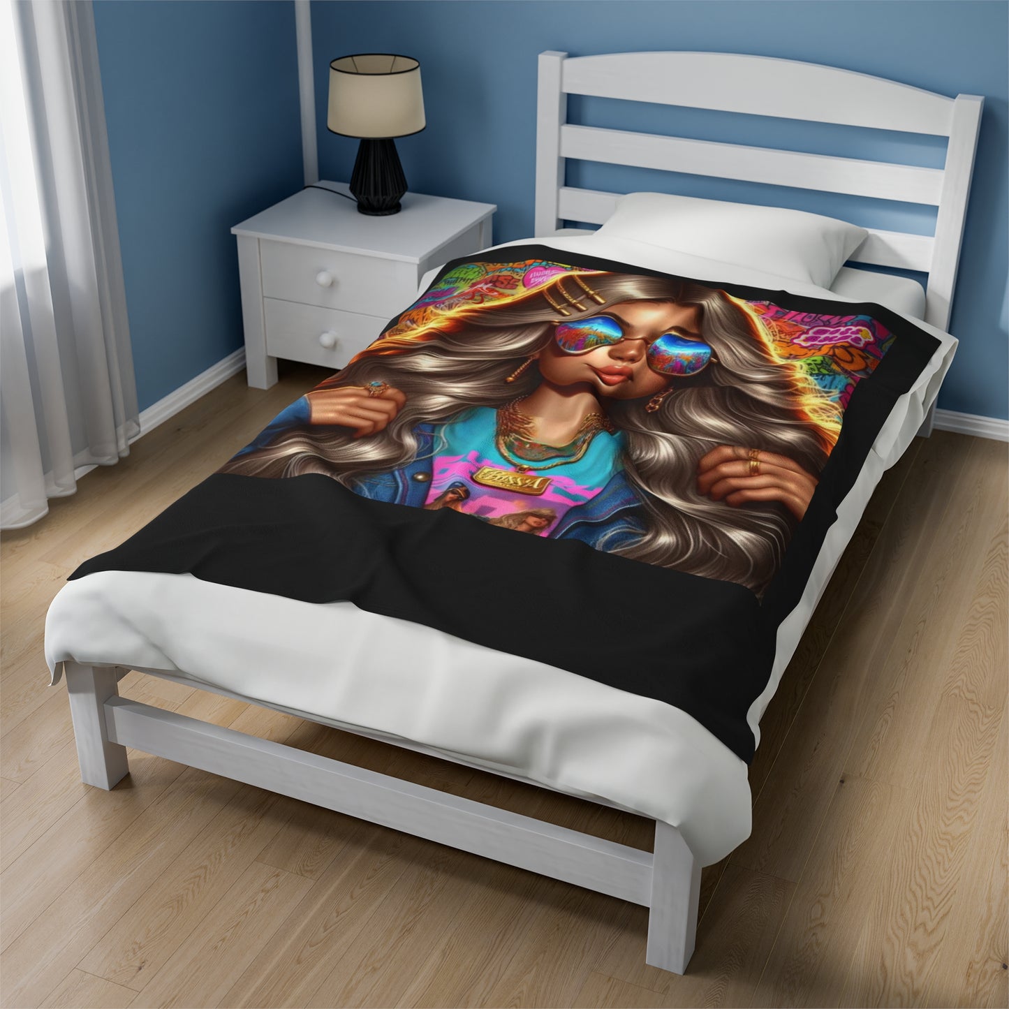 Future Boss Velveteen Plush Blanket #35