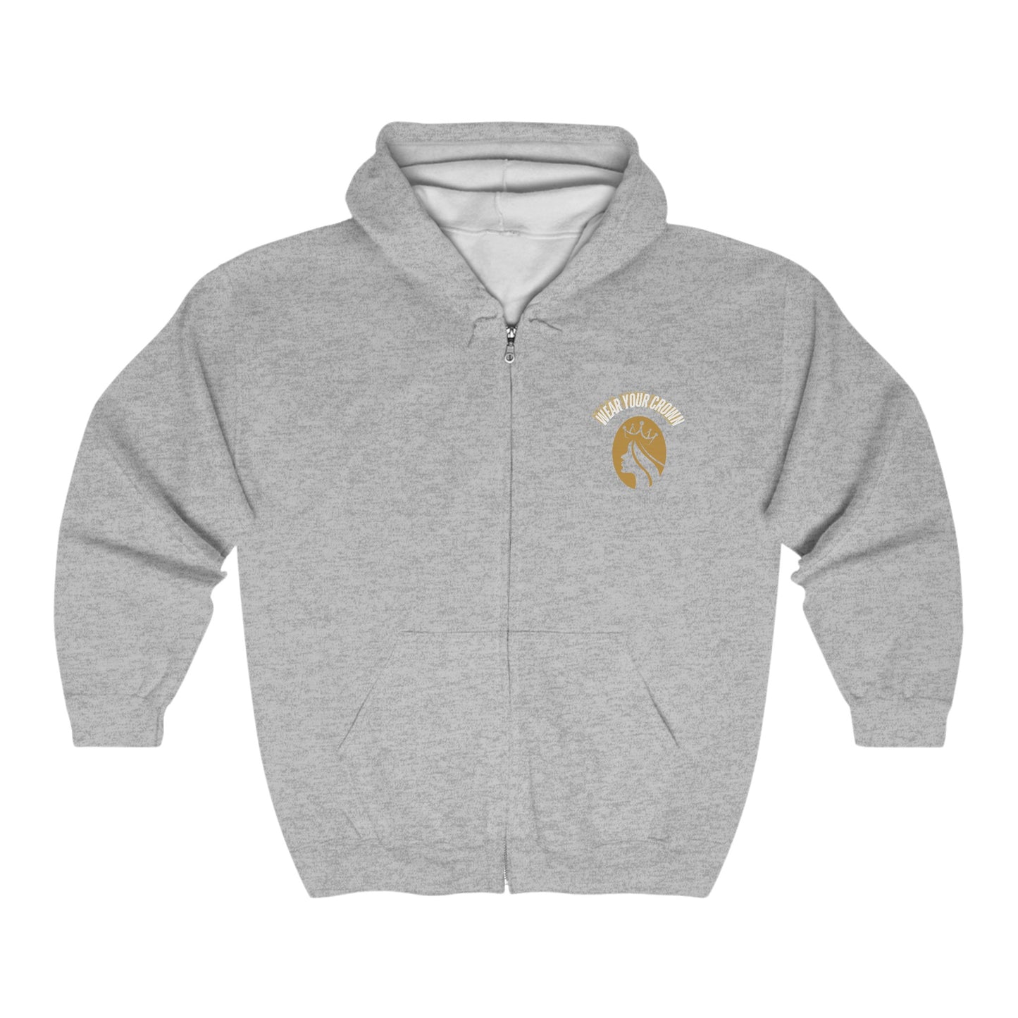 Wear Your Crown Unisex Heavy Blend™ Full Zip Hooded Sweatshirt #23U