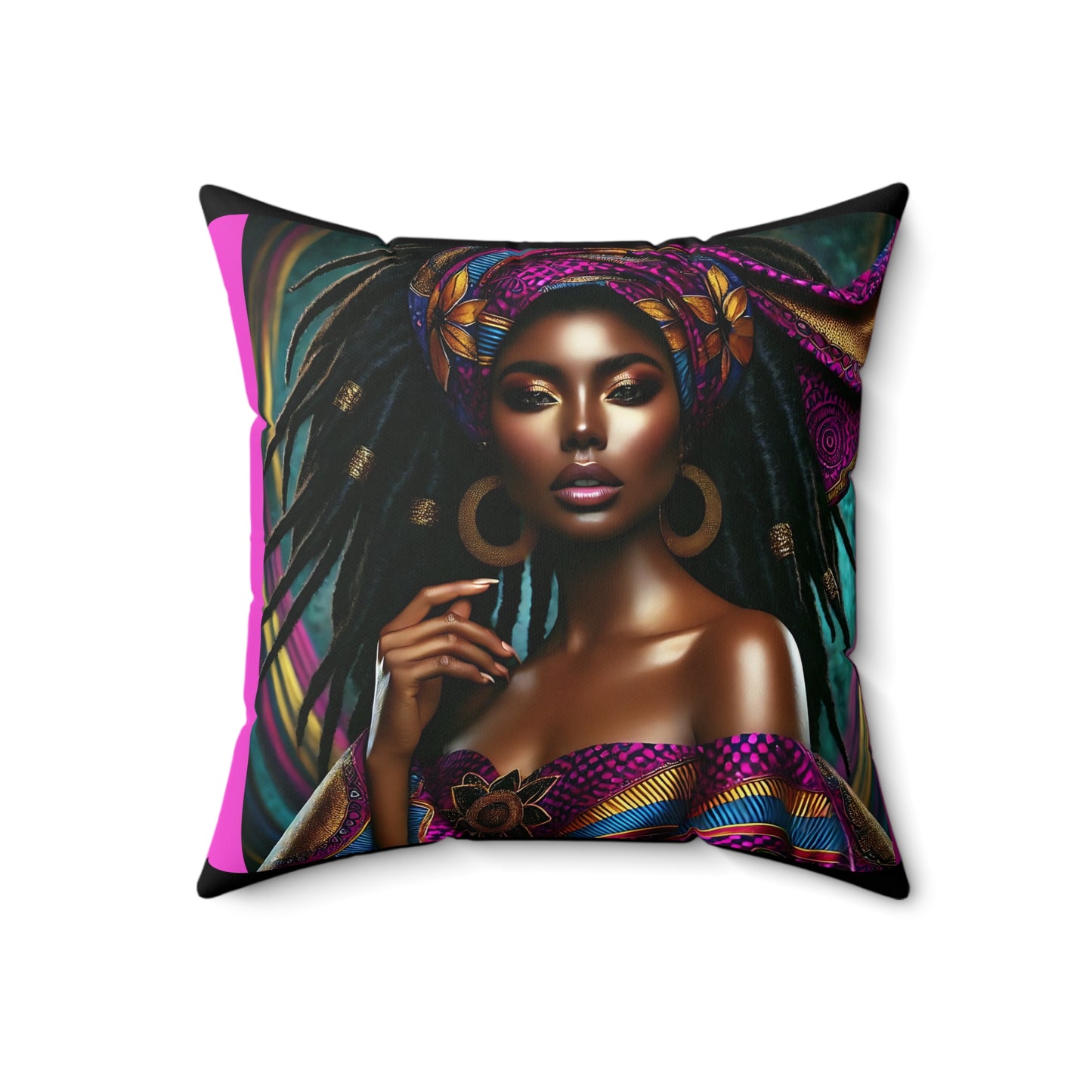 Divinity Luxury Spun Polyester Square Pillow #DL1